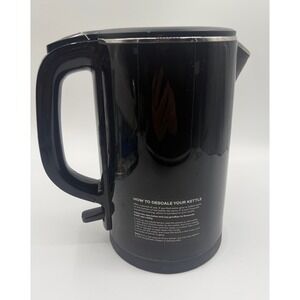 Miroco Black Electric Kettle 1.7L Cordless Stainless Steel Interior